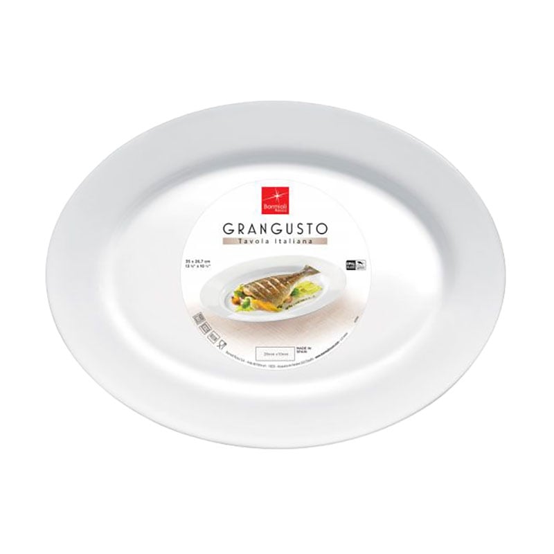 Блюдо овальне для риби Bormioli Rocco Grangusto, 35*27 см (400852FTB121990)